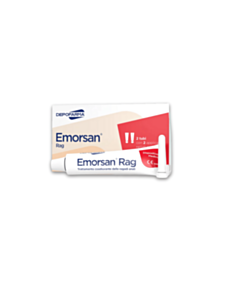 Emorsan Rag – peräaukon haavaumien hoitoon.